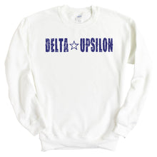 Load image into Gallery viewer, Delta Upsilon Sweatshirt - DU Fraternal Star Crewneck Sweatshirt - Kite and Crest
