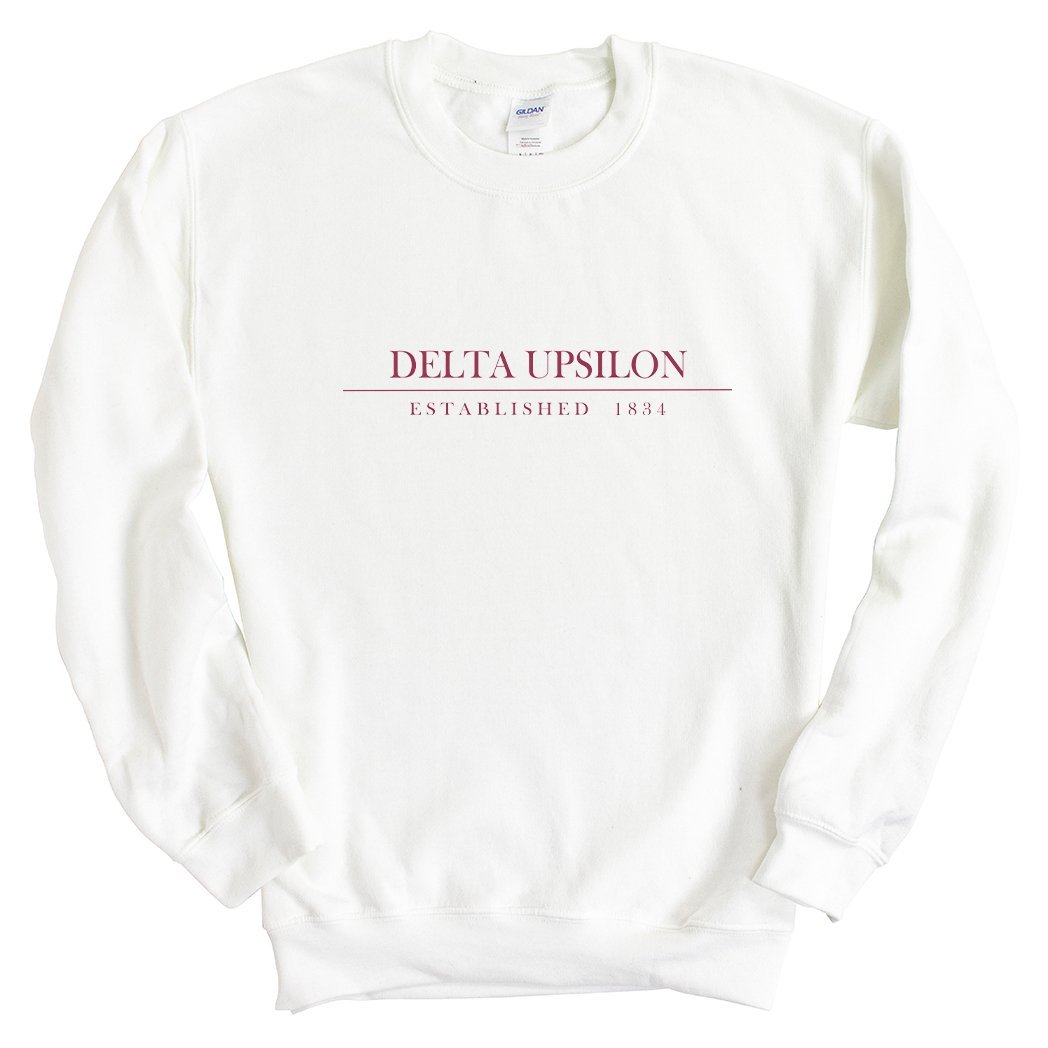 Delta Upsilon Sweatshirt - DU Old Fashioned Vintage Crewneck Sweatshirt - Kite and Crest