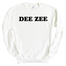 Load image into Gallery viewer, Delta Zeta Sweatshirt - Dee Zee (DZ) Block Name Crewneck Sweatshirt - Kite and Crest
