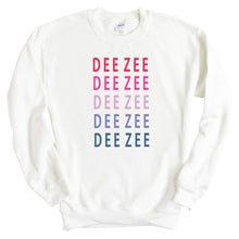 Load image into Gallery viewer, Delta Zeta Sweatshirt - Dee Zee (DZ) Bright and Stacked Crewneck Sweatshirt - Kite and Crest
