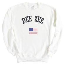 Load image into Gallery viewer, Delta Zeta Sweatshirt - Dee Zee (DZ) USA Crewneck Sweatshirt - Kite and Crest
