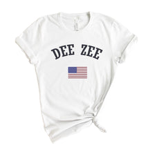 Load image into Gallery viewer, Delta Zeta T-shirt - Dee Zee (DZ) USA Tee - Kite and Crest
