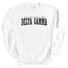 Load image into Gallery viewer, DG Delta Gamma Established Sorority Crewneck Sweatshirt - Kite and Crest
