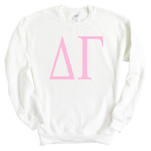 Load image into Gallery viewer, DG Delta Gamma Very Pink Sorority Crewneck Sweatshirt - Kite and Crest
