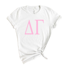 Load image into Gallery viewer, DG Delta Gamma Very Pink Sorority T-Shirt - Kite and Crest
