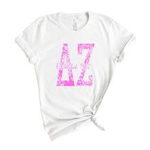 Load image into Gallery viewer, DZ Delta Zeta Pink Floral Sorority T-Shirt - Kite and Crest
