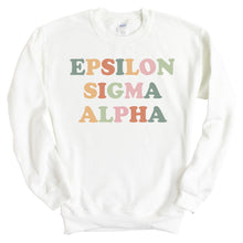 Load image into Gallery viewer, Epsilon Sigma Alpha For Everyone Sweatshirt - Fraternity Crewneck Sweatshirt - Kite and Crest
