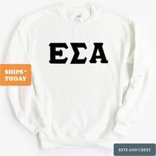 Load image into Gallery viewer, Epsilon Sigma Alpha Keeping it Simple Sweatshirt - Fraternity Crewneck Sweatshirt - Kite and Crest
