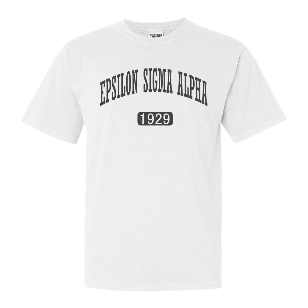 Epsilon Sigma Alpha Weekender Comfort Colors T-Shirt - Kite and Crest