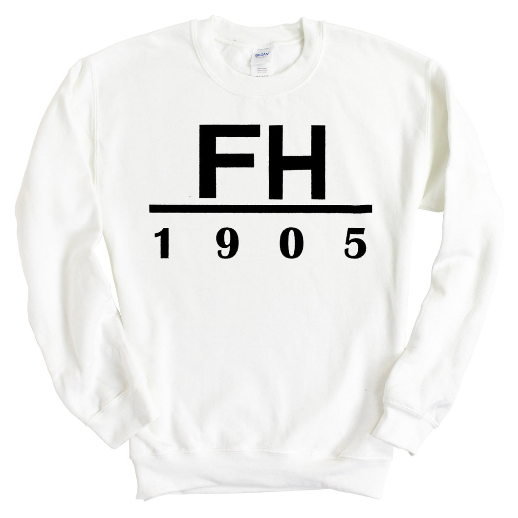 Farmhouse Black Letter Sweatshirt - Fraternity Crewneck Sweatshirt - Kite and Crest