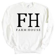 Load image into Gallery viewer, Farmhouse Block Letter Sweatshirt - Fraternity Crewneck Sweatshirt - Kite and Crest
