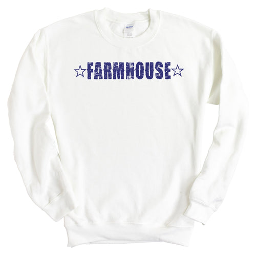 Farmhouse Fraternal Star Sweatshirt - Fraternity Crewneck Sweatshirt - Kite and Crest