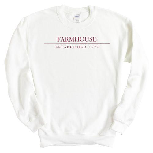 Farmhouse Old Fashioned Vintage Sweatshirt - Fraternity Crewneck Sweatshirt - Kite and Crest