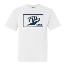Load image into Gallery viewer, FIJI Comfort Colors T-Shirt - FIJI Baseball Boxed Shirt - Kite and Crest
