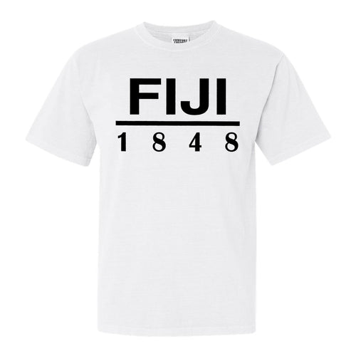FIJI Comfort Colors T-Shirt - FIJI Black Letters Shirt - Kite and Crest