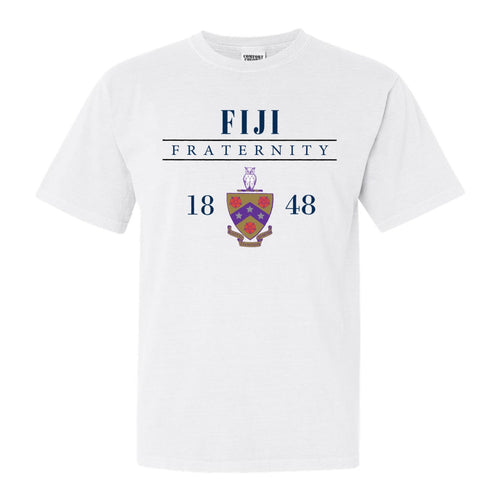 FIJI Comfort Colors T-Shirt - FIJI Large Crest Shirt - Kite and Crest