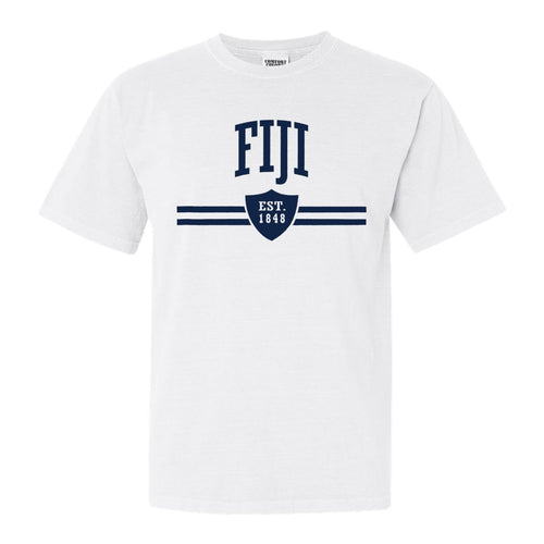 FIJI Comfort Colors T-Shirt - FIJI Striped Shield Shirt - Kite and Crest