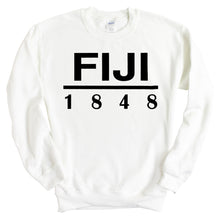 Load image into Gallery viewer, FIJI Sweatshirt - FIJI Black Letters Crewneck Sweatshirt - Kite and Crest
