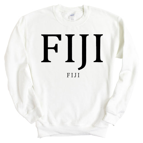 FIJI Sweatshirt - FIJI Block Letter Crewneck Sweatshirt - Kite and Crest