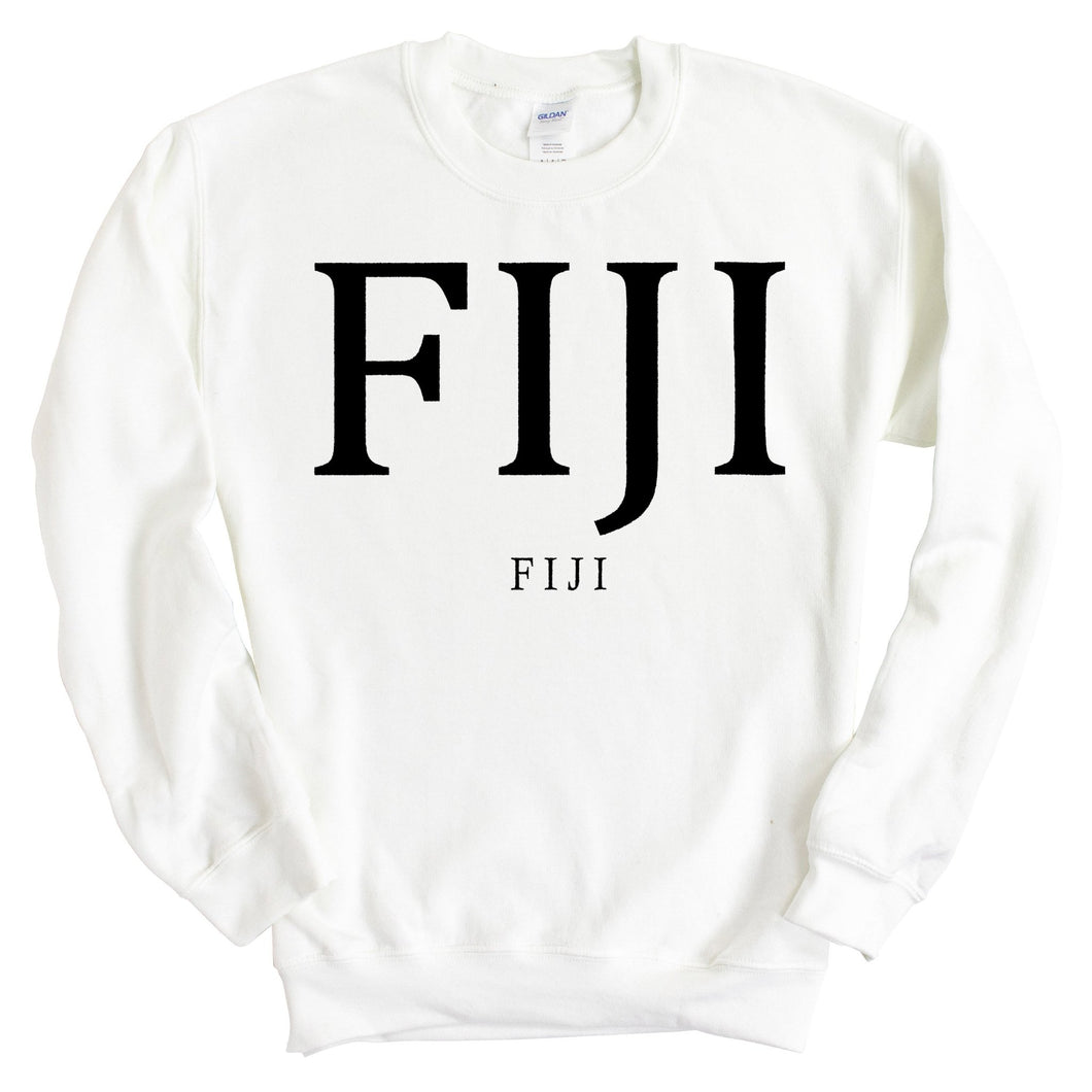 FIJI Sweatshirt - FIJI Block Letter Crewneck Sweatshirt - Kite and Crest