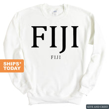 Load image into Gallery viewer, FIJI Sweatshirt - FIJI Block Letter Crewneck Sweatshirt - Kite and Crest
