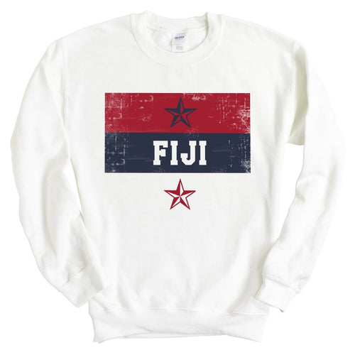 FIJI Sweatshirt - FIJI Colorful Stripe Crewneck Sweatshirt - Kite and Crest