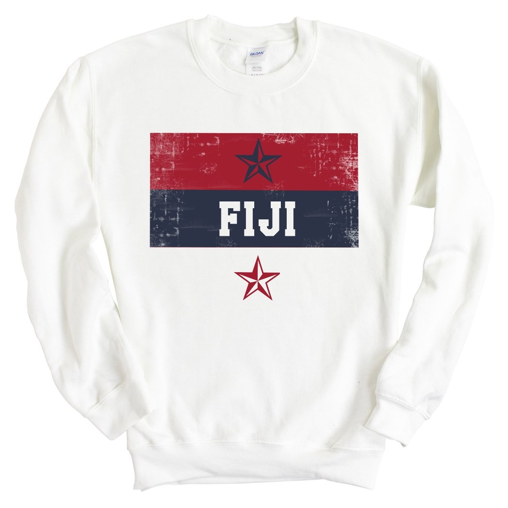 FIJI Sweatshirt - FIJI Colorful Stripe Crewneck Sweatshirt - Kite and Crest