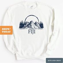 Load image into Gallery viewer, FIJI Sweatshirt - FIJI Epic Mountains Crewneck Sweatshirt - Kite and Crest
