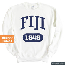 Load image into Gallery viewer, FIJI Sweatshirt - FIJI Fraternal Arch Crewneck Sweatshirt - Kite and Crest
