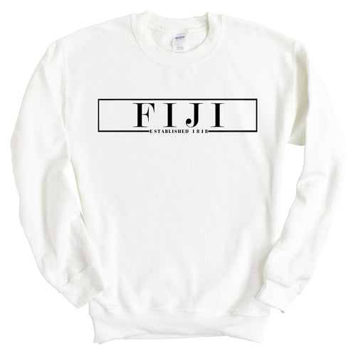 FIJI Sweatshirt - FIJI Fraternal Block Crewneck Sweatshirt - Kite and Crest