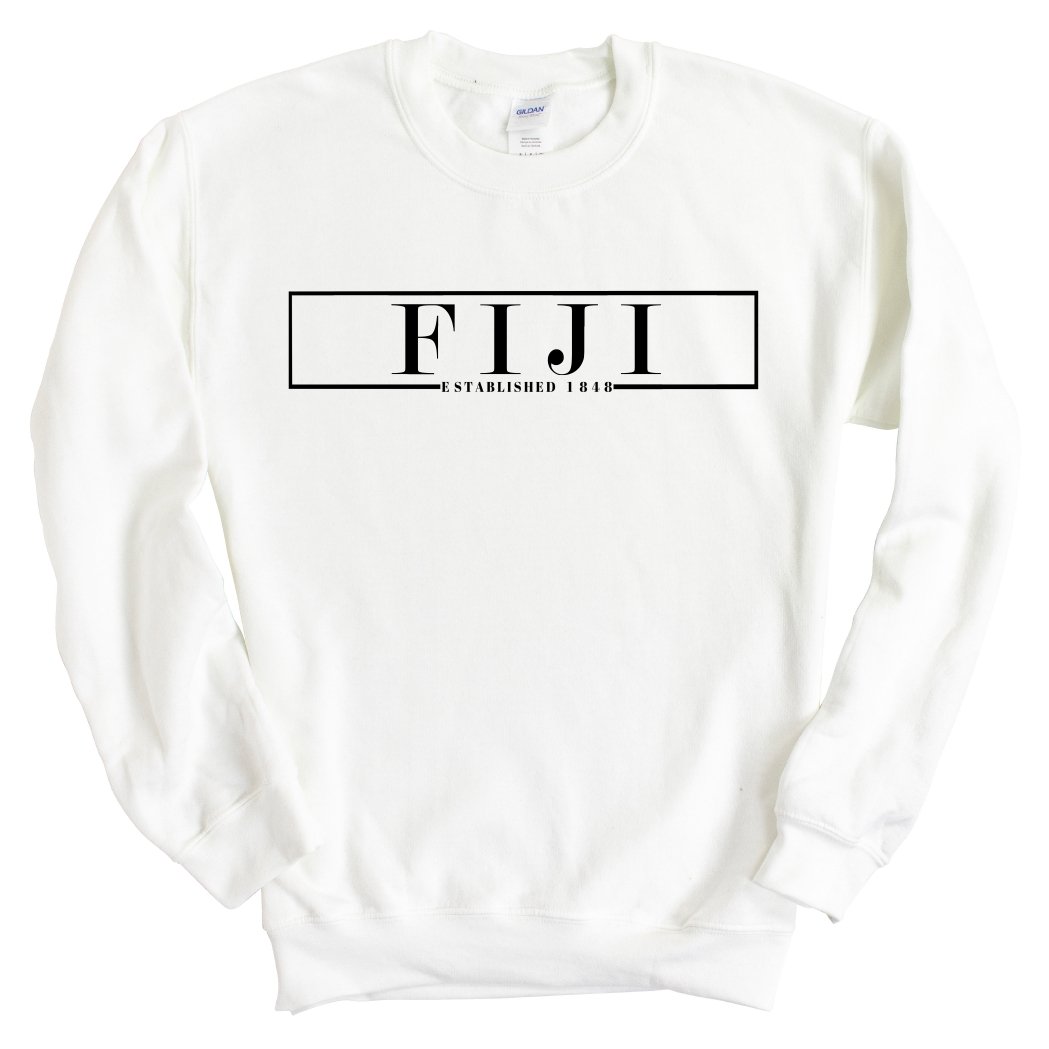 FIJI Sweatshirt - FIJI Fraternal Block Crewneck Sweatshirt - Kite and Crest