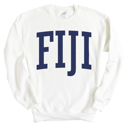 FIJI Sweatshirt - FIJI Intrinsic Lettered Crewneck Sweatshirt - Kite and Crest