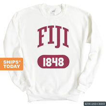 Load image into Gallery viewer, FIJI Sweatshirt - FIJI Large Athletic Crewneck Sweatshirt - Kite and Crest
