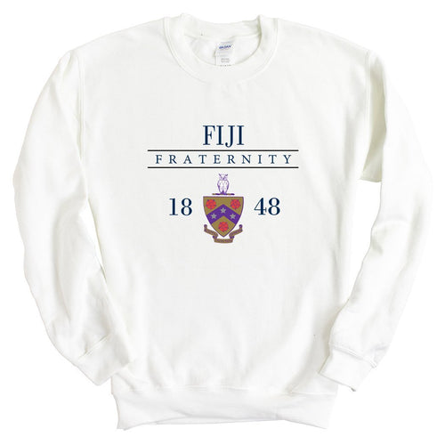 FIJI Sweatshirt - FIJI Large Crest Crewneck Sweatshirt - Kite and Crest