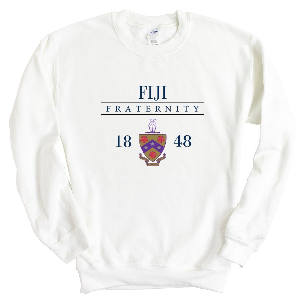 FIJI Sweatshirt - FIJI Large Crest Crewneck Sweatshirt - Kite and Crest