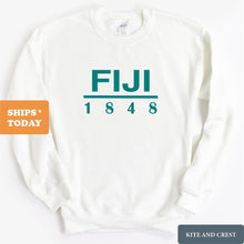 Load image into Gallery viewer, FIJI Sweatshirt - FIJI Lettered Basic Crewneck Sweatshirt - Kite and Crest
