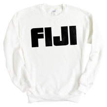 Load image into Gallery viewer, FIJI Sweatshirt - FIJI Stacked Letters Crewneck Sweatshirt - Kite and Crest
