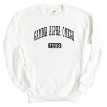 Load image into Gallery viewer, Gamma Alpha Omega Athletic Crewneck Sweatshirt - Kite and Crest
