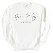 Load image into Gallery viewer, Gamma Phi Beta Sweatshirt - GPHI (Gamma Phi) Sorority Alumna Crewneck Sweatshirt - Kite and Crest
