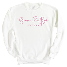 Load image into Gallery viewer, Gamma Phi Beta Sweatshirt | GPHI Vintage Alumna Crewneck Sweatshirt | Gamma Phi Beta Sorority Gift Idea - Kite and Crest
