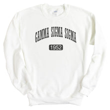 Load image into Gallery viewer, Gamma Sigma Sigma Athletic Crewneck Sweatshirt - Kite and Crest
