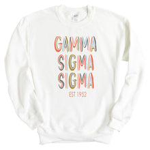 Load image into Gallery viewer, Gamma Sigma Sigma Cooper Crewneck Sweatshirt - Kite and Crest
