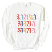 Load image into Gallery viewer, Gamma Sigma Sigma Retro Crewneck Sweatshirt - Kite and Crest
