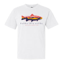 Load image into Gallery viewer, Gamma Zeta Alpha Fishing Comfort Colors T-Shirt - Fraternity Tee - Kite and Crest
