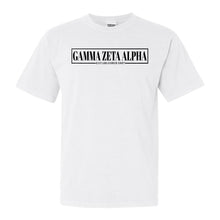 Load image into Gallery viewer, Gamma Zeta Alpha Fraternal Block Comfort Colors T-Shirt - Fraternity Tee - Kite and Crest
