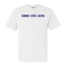 Load image into Gallery viewer, Gamma Zeta Alpha Fraternal Star Comfort Colors T-Shirt - Fraternity Tee - Kite and Crest
