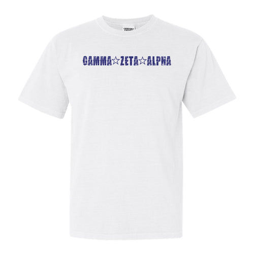 Gamma Zeta Alpha Fraternal Star Comfort Colors T-Shirt - Fraternity Tee - Kite and Crest