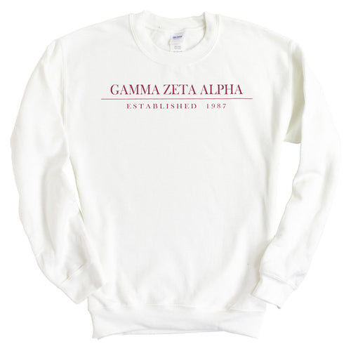 Gamma Zeta Alpha Old Fashioned Vintage Sweatshirt - Fraternity Crewneck Sweatshirt - Kite and Crest