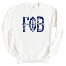 Load image into Gallery viewer, GPHI Gamma Phi Beta Blue Floral Sorority Crewneck Sweatshirt - Kite and Crest
