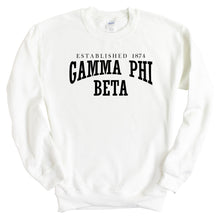 Load image into Gallery viewer, GPHI Gamma Phi Beta Established Sorority Crewneck Sweatshirt - Kite and Crest
